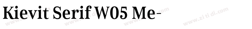 Kievit Serif W05 Me字体转换